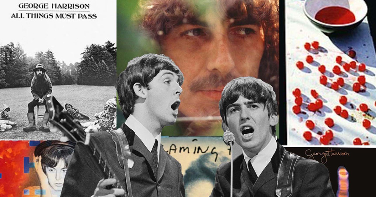 Paul og George post Beatles