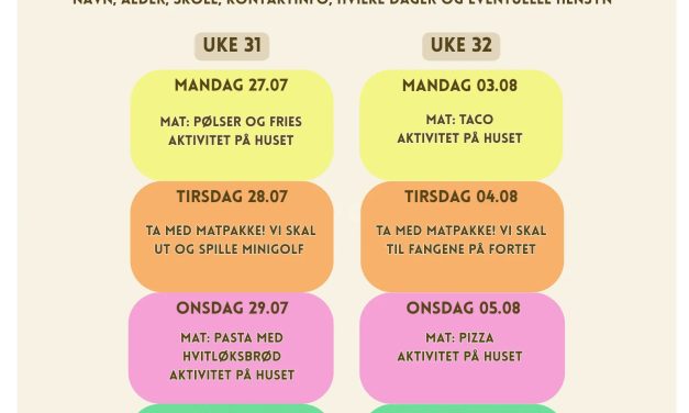 Sommertilbud for barn og unge i bydel Nordre Aker